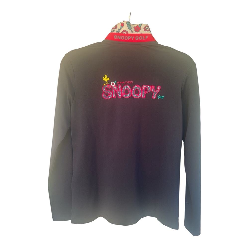 Snoopy Golf Shirt Woman’s Med Long Sleeve